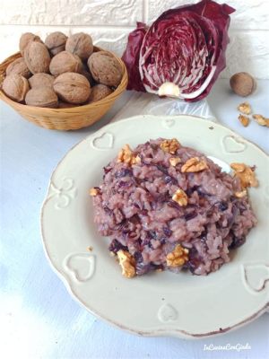  Risotto al Radicchio: Une explosion crémeuse de saveurs amères et douces!